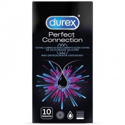 DUREX PERFECT CONNECTION EXTRA LUBRICACION SILICONA 10 UNIDADES
