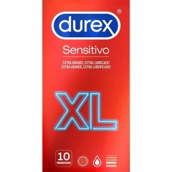 DUREX PRESERVATIVOS SENSITIVO XL 10 UNIDADES