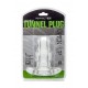 PERFECT FIT DOUBLE TUNNEL PLUG XL TRANSPARENTE